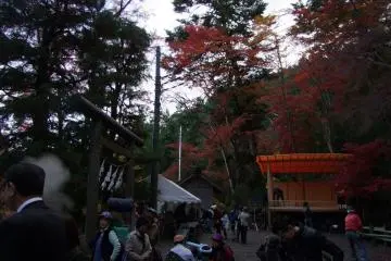 The event stage and food vendors