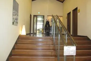 Hall leading to the guest rooms
