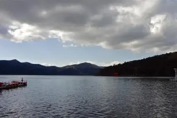 Cloud cover can make the lake look beautiful.