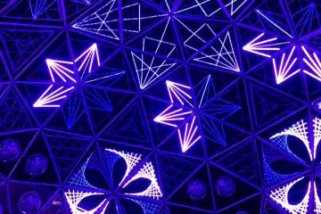 <p>Flowers and stars appear depending on the music</p>