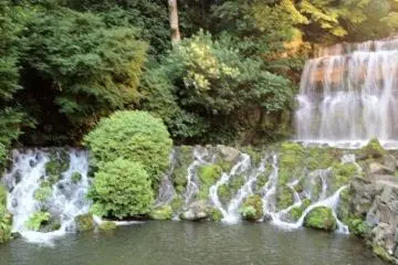 Waterfall and Yasui Lake. (Photo: Scott LaMont)