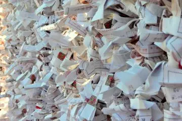 <p>Mass of fortune telling papers</p>