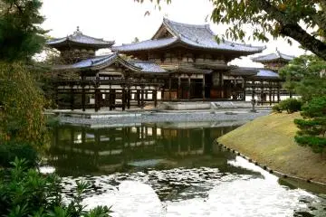 <p>Byodo-in before its recent restoration (from inside the grounds)</p>