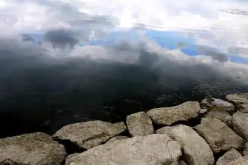 Beautiful reflections in the still water.