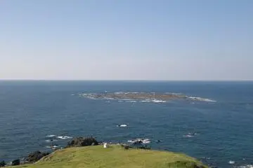 <p>Looking directly towards North Korea</p>