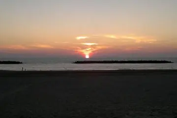 <p>The sunset over the sea of Japan, ...</p>