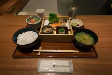 <p>The salmon dish, from the Japanese style breakfast menu, offers plenty of flavors to enjoy and is sure to fill you up no matter what the time of day.</p>