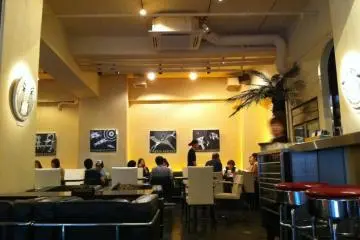 View into the restaurant