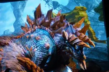 <p>The electrifying Zinogre on Heaven's Mount.</p>