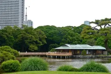 The teahouse is simple and elegant.