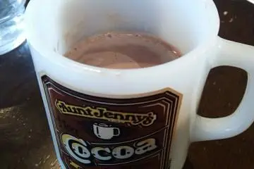 <p>The menu isn't extensive, but there's room for a nice cup of hot chocolate</p>