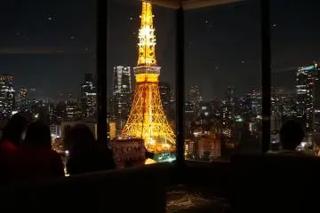 <p>What a wonderful view of the Tokyo Tower in "Landmark Light" illumination</p>