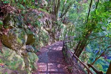 <p>Except for the roaring sounds of the river, this narrow path hides much of the gorge which is only a few meters away</p>