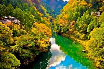 <p>The first of many great views of the Tama River</p>