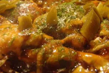 okonomiyaki with jalapeno peppers