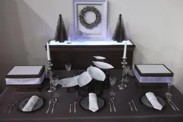 <p>There's a section of elaborate displays of higher-end goods</p>