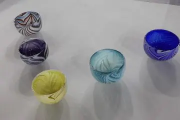 There was a display of goods made by people for whom craft is a hobby, but still, the level of talent is high