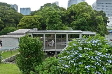 <p>บริเวณท่าเรือที่สวนฮะมะ-ริกิว</p>