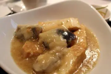 <p>Century egg tofu</p>