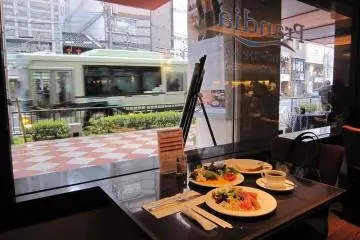 <p>Vista desde un asiento en la ventana</p>