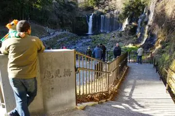 <p>Takimi Bridge has the first viewing platform for Shiraito Falls</p>