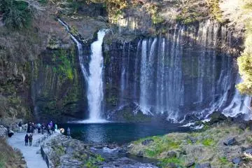 <p>Beautiful cascades into the majestic deep blue and green colored pool</p>