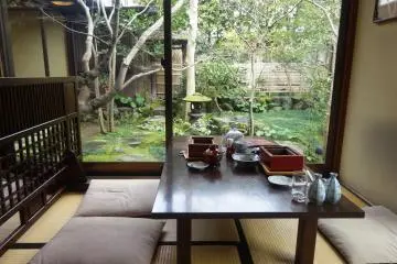 <p>Pemandangan dari taman di Motoshiya</p>
