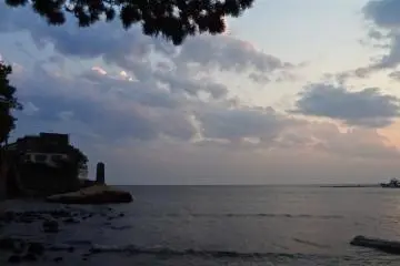 That is Wagae-jima Island on the left