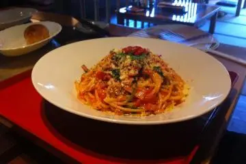 Delicious pasta, a la Marubun
