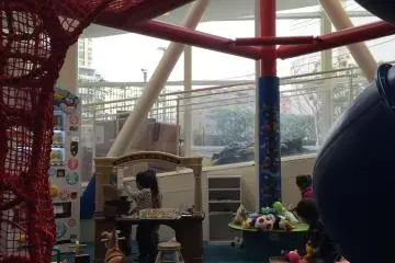 <p>A variety of toys within reach.</p>