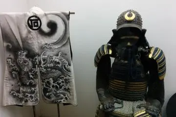 가쿠노다테 무사의 한 집에 전시된 사무라이 유물