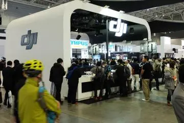 <p>Even the world renowned drone manufacturing company DJI came to the show and they had a short live flight display of their newest drone the Inspire One.&nbsp;</p>