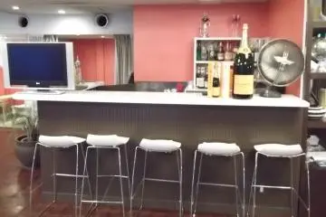 <p>Or, relax at the little bar</p>