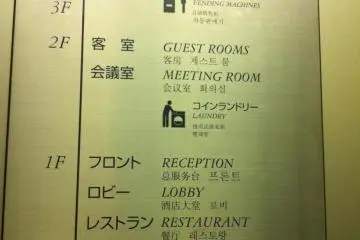 List of floors & services (Photo: jjwalsh)