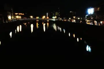 <p>Once again, I looked at Asano River Bridge from Kazue-machi Town</p>