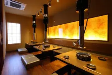 <p>Sunken Kotatsu with a built-in footwarmer.</p>