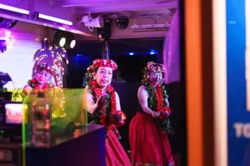 Part of the on-board entertainment