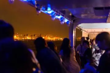 Watching the beautiful night lights
