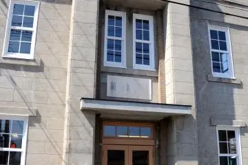 <p>Built as a bank in 1920, this lovely building is now the town post office.</p>