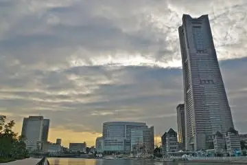 <p>Landmark Tower at sunset. It's the 2nd tallest building in Japan!</p>