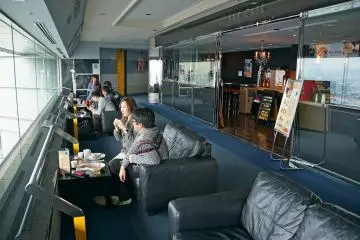<p>Grab a cup of coffee at Sky Cafe and lounge to admire the panoramic views for a little while longer</p>