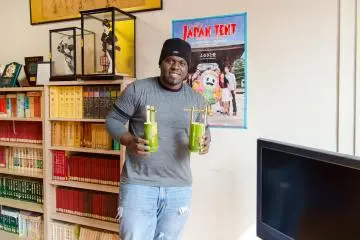 <p>Smiling with my craft</p>