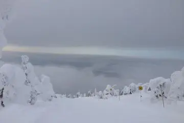<p>The wind had picked up and the clouds started to roll in. It was an awesome feeling being above the clouds!</p>