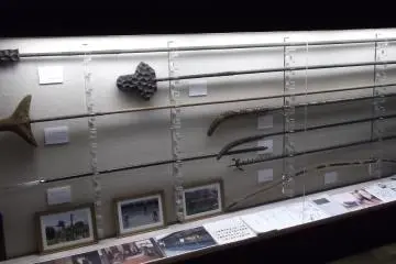 <p>A display of fearsome-looking weapons</p>