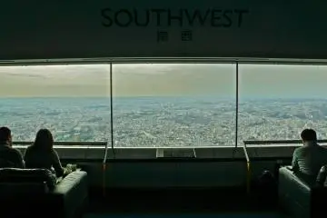 Views of the Southwest from Sky Garden. Some days Mt. Fuji can be seen from here.