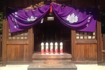<p>A collection of smaller (yet still impressive) phalluses outside one of the shrine buildings.</p>