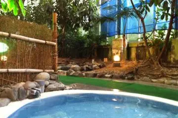 A typical view inside the baths
