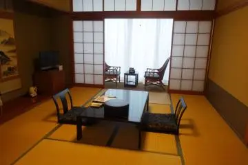 <p>The spacious Japanese-style rooms at the resort</p>