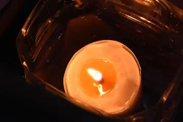 <p>Flickering flame of a candle</p>