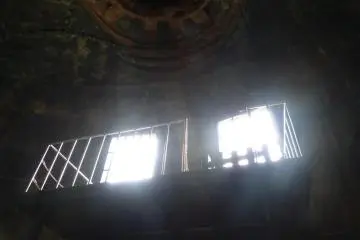 <p>Figure 8. The sunlight arrives simply because Daibutsu is outside, not in the hall. I doubt that they could have imagined how useful the windows would become to future visitors</p>